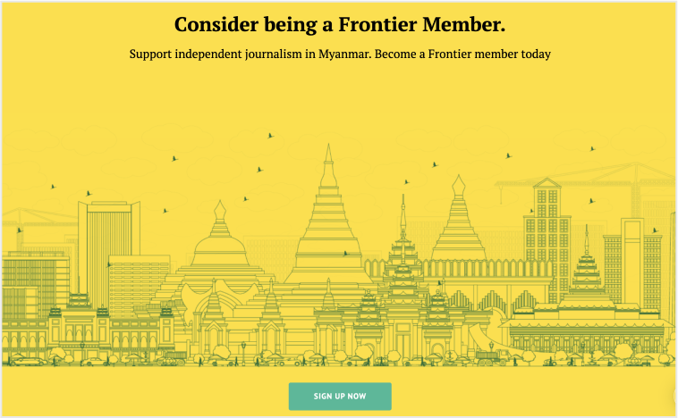 독자 인터뷰 및 설문조사를 통해 정보를 얻은 Frontier Myanmar의 멤버십 프로그램