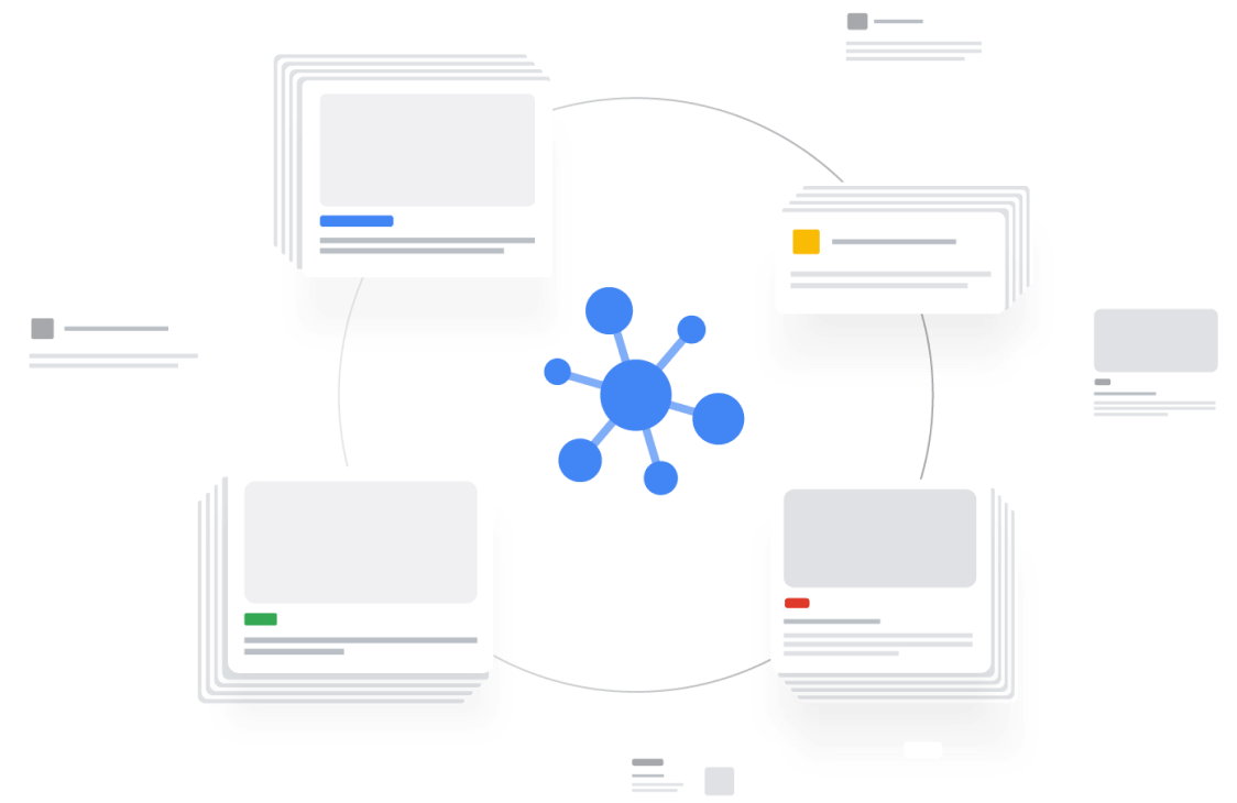 illustration of web pages connected